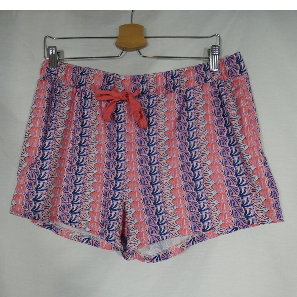 Simply Southern Women's XL Seashell Lounge Wear Pajama Shorts Drawstring Waist